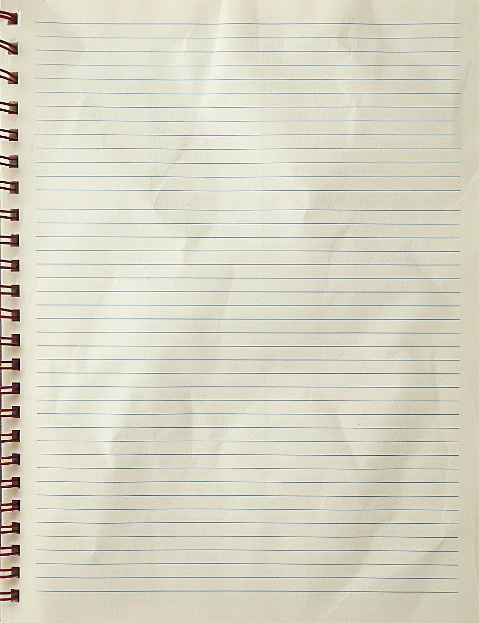 notepad  sheet  paper  blank  college  lined  stationery  minimal  simple  white 951636