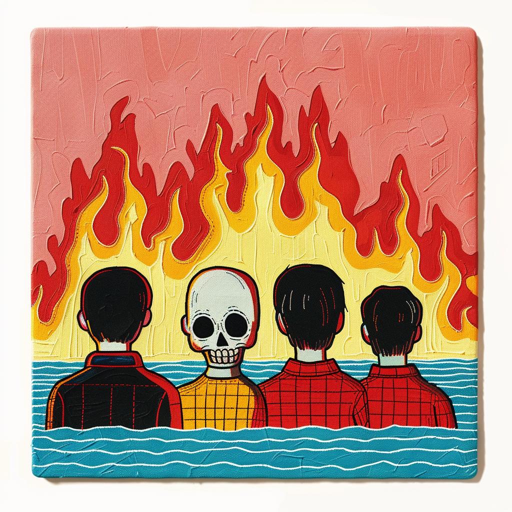 surreal  album  fire  acrylic  canvas  colorful  abstract  vibrant  creative  unique 978248