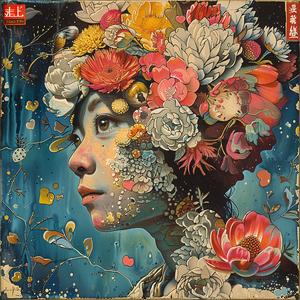 woman  flowers  hair  portrait  colorful  nature  artwork  beauty  detailed  chromolithography 1061264