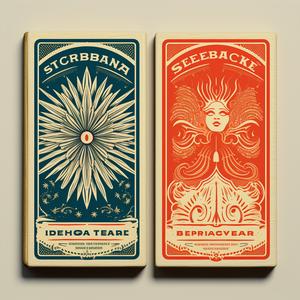 cigarstore  matchbook  tarot  book  symmetrical  badge  tattoo  design  artnouveau  luminescence 1078803