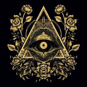 medieval  occult  symbology  illuminati  simple  symmetrical  tattoo  bold  flowers  lines 1078837
