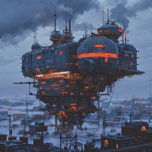 sci-fi  landscape  futuristic  city  floating  building  agents  complex  world  infrastructure 1074569