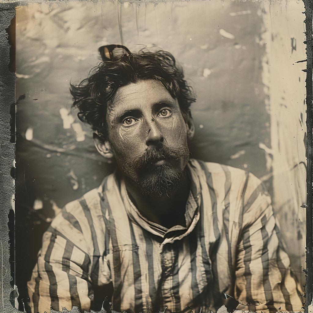 crazy  bill  photo  polaroid  prisoner  vintage  1912  portrait  beard  historical 1020450