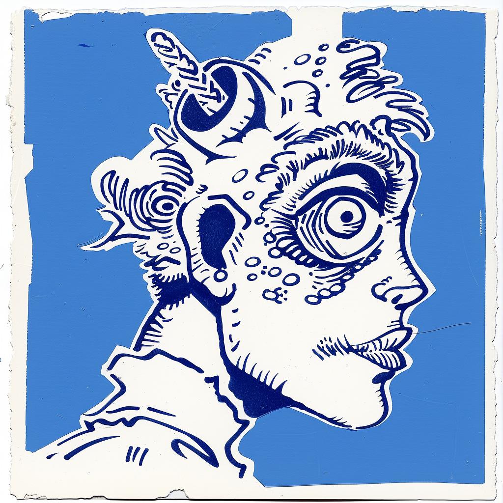 album  art  woman  hair  blue  white  drawing  collage  stylized  japonisme 1026607