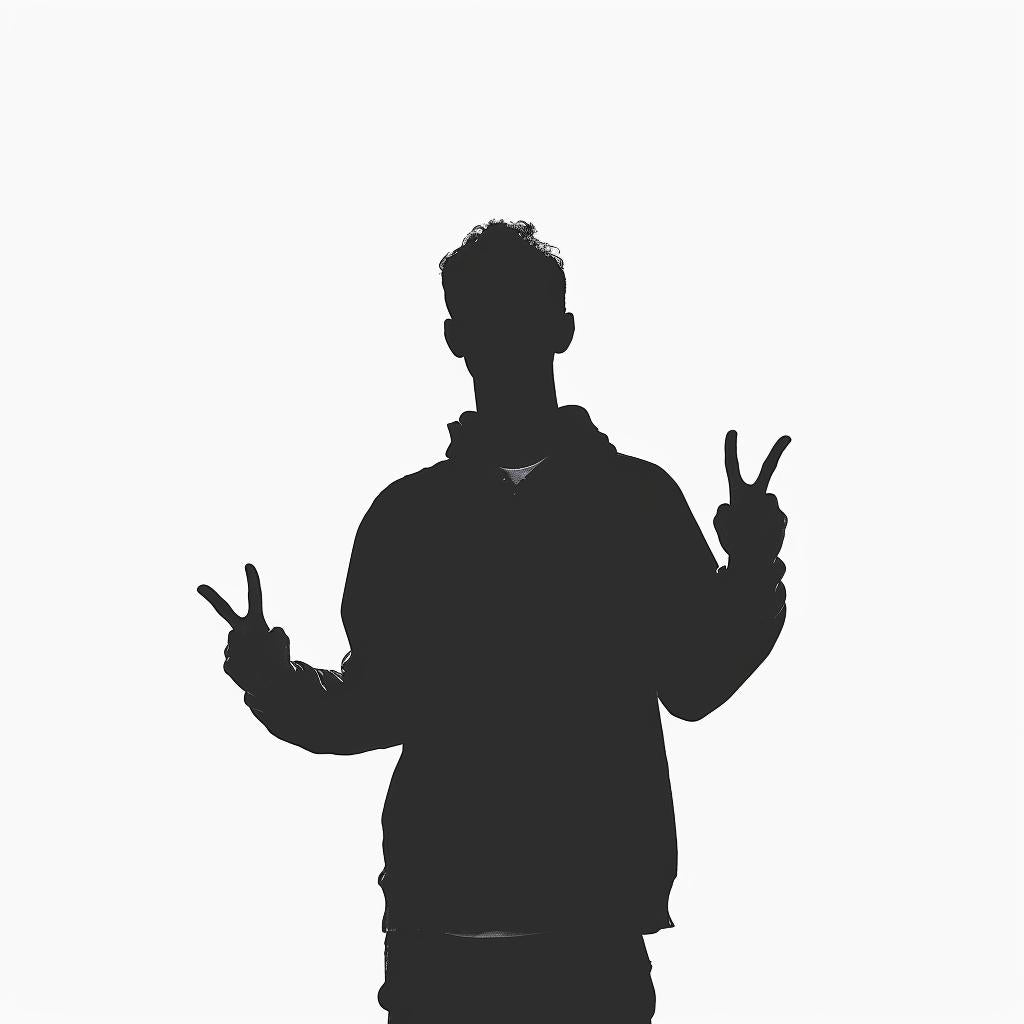 silhouette  man  gesture  sign  fingers  black  illustration  white  minimal  art 954170