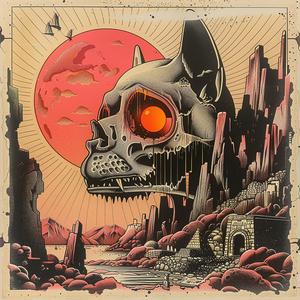surreal  album  cover  devil  wears  prada  hyper-realistic  screenprinting  symbolist  Risograph 1037010