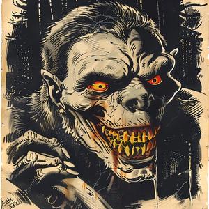creature  poster  horror  movie  graphic  chromolithography  illustration  dark  fantasy  intense 1040797