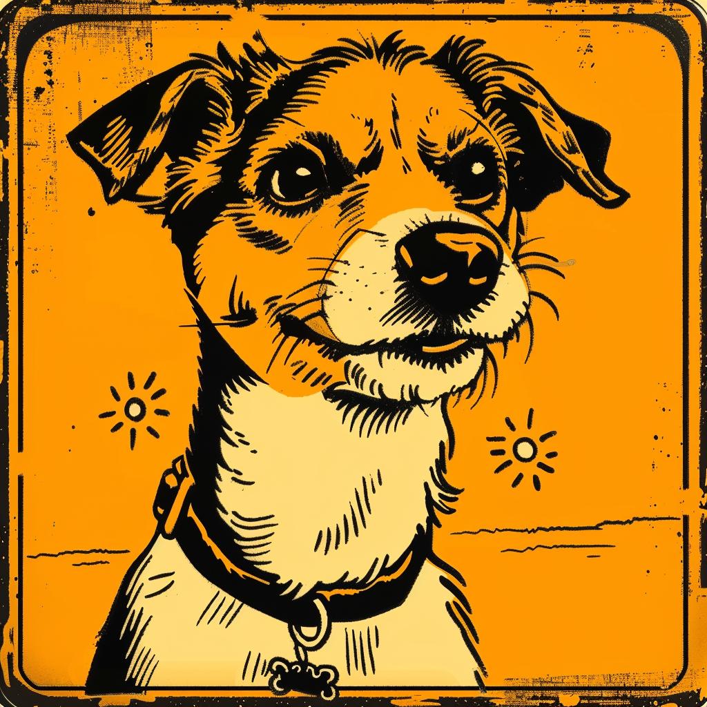 JackRussell  orange  black  frame  dog  art  portrait  colorful  design  visual 942387