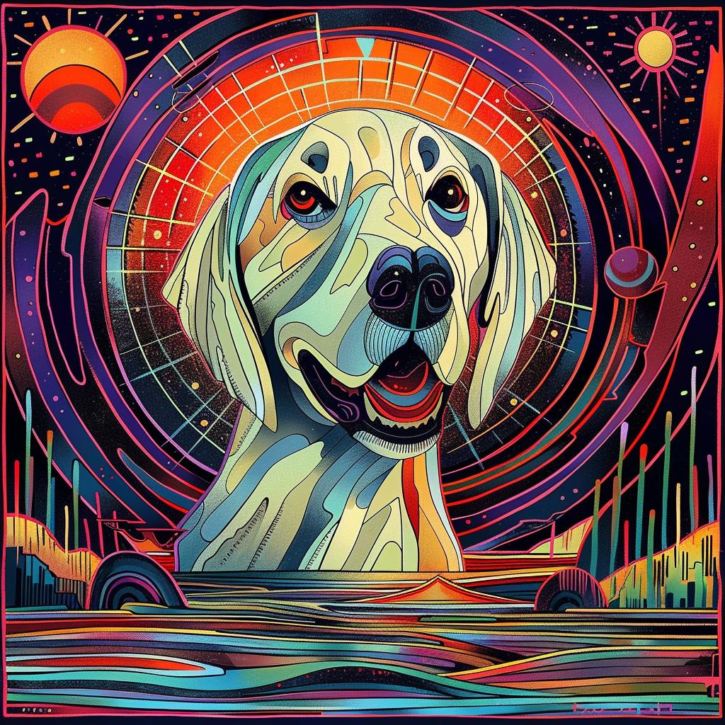 dog  colorful  painting  canvas  retriever  art  canine  vibrant  design  abstract 938507