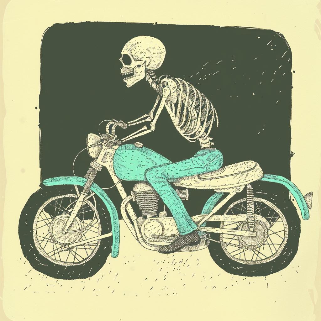 skeleton  motorcycle  biker  undead  vintage  illustration  rebellion  dark  adventure  transport 940991