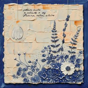 encaustic  ceramic  flower  quote  palette-knife  impasto  blue  white  artwork  nature 1066452