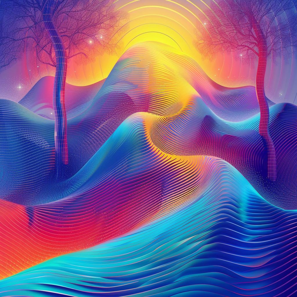 forest  winter  animated  vibrant  folk  illustration  psychedelic  colorful  trees  landscape 945166