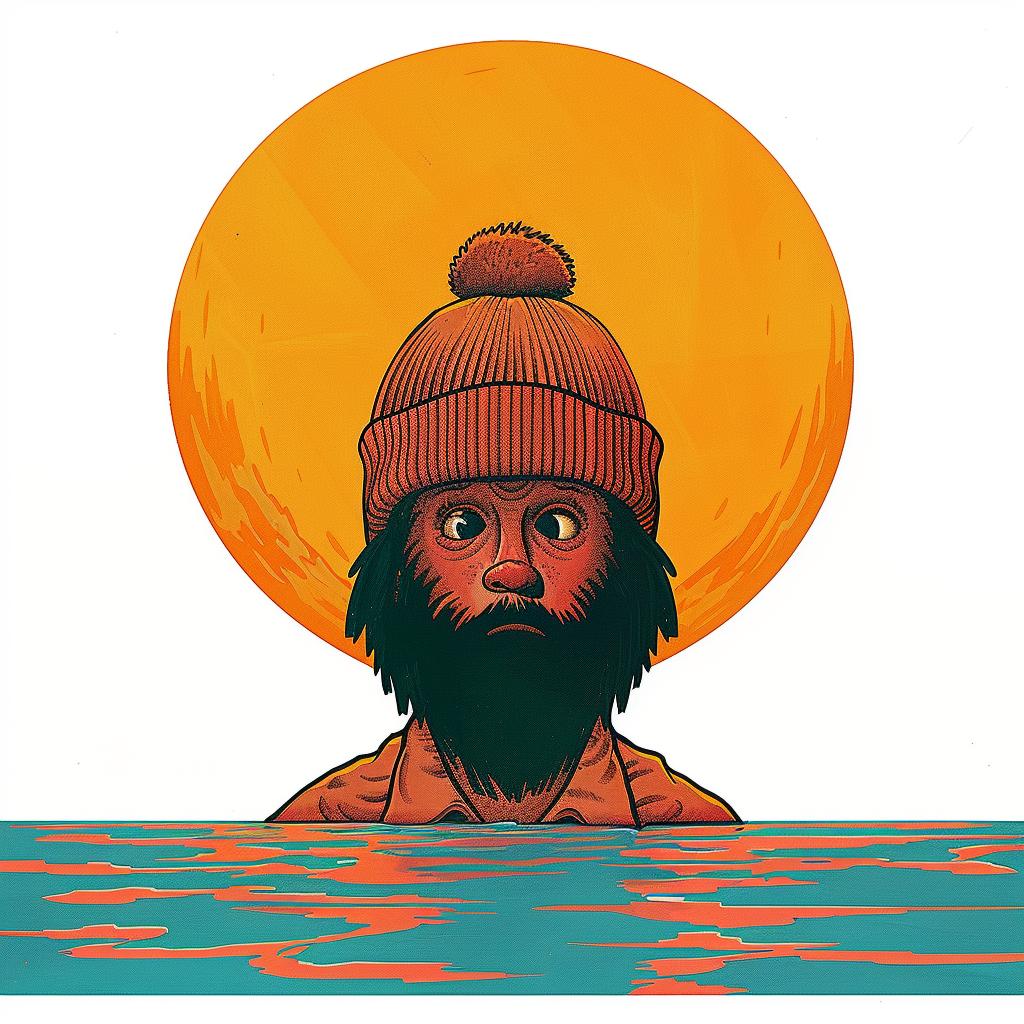 surreal  life  aquatic  poster  creative  art  design  visual  colorful  imaginative 978073