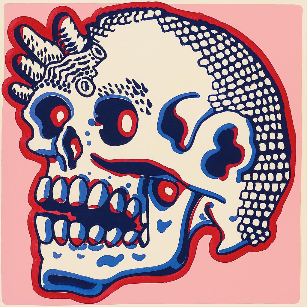 surreal  skull  poster  minimal  creative  art  Nychos  graphic  dark  iconic 961635