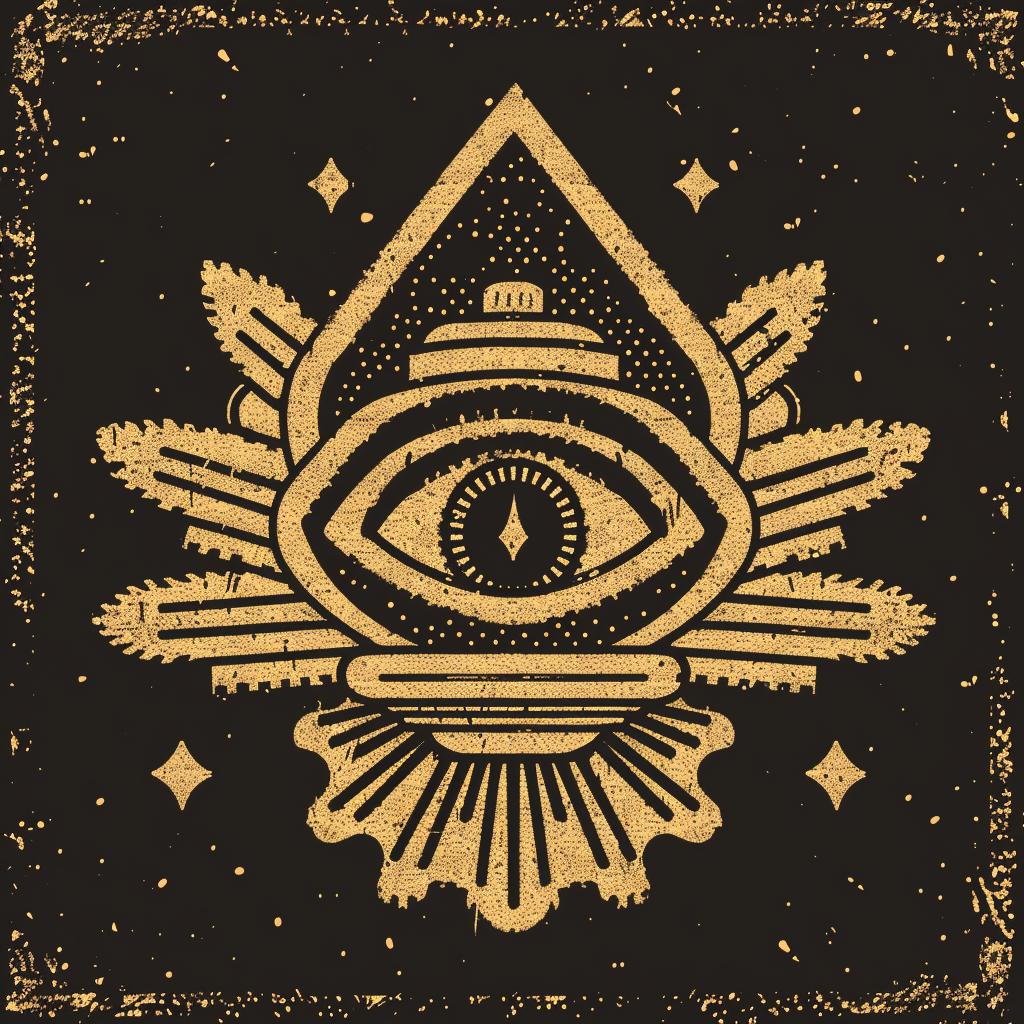 illuminati  symmetrical  badge  design  occult  spiritual  dark  art  mystical  eye 933069