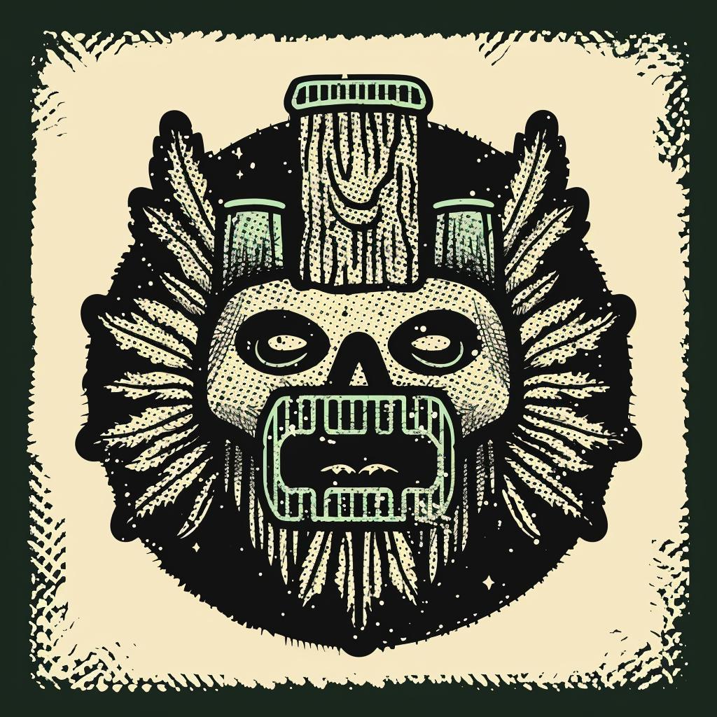 badge  design  skull  crown  provocative  symmetrical  nature  lumberjack  forest  art 933923
