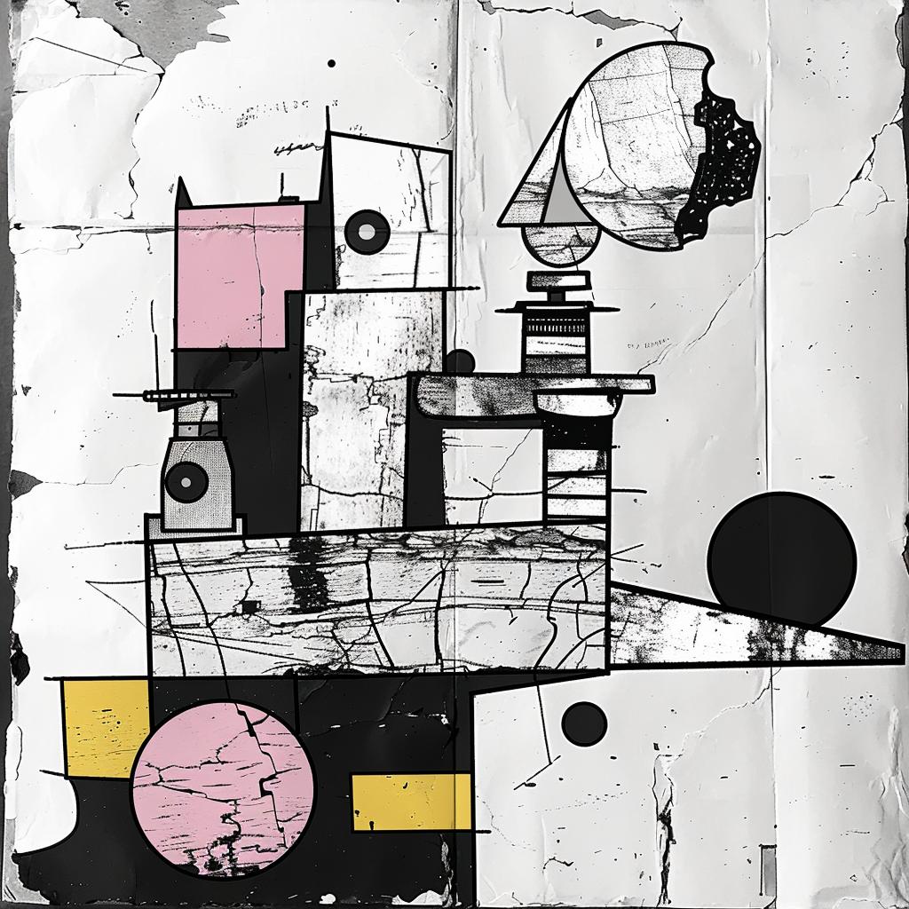 collage  Rauschenberg  El_Lissitzky  synthwave  1980s  house  design  colorful  art  abstract 919701