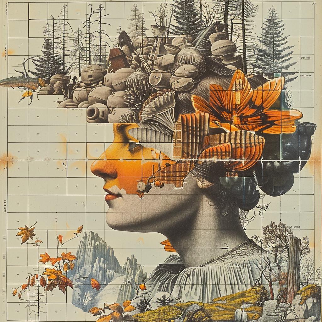woman  flowers  trees  head  chromolithography  nature  floral  portrait  botanical  feminine 1035873