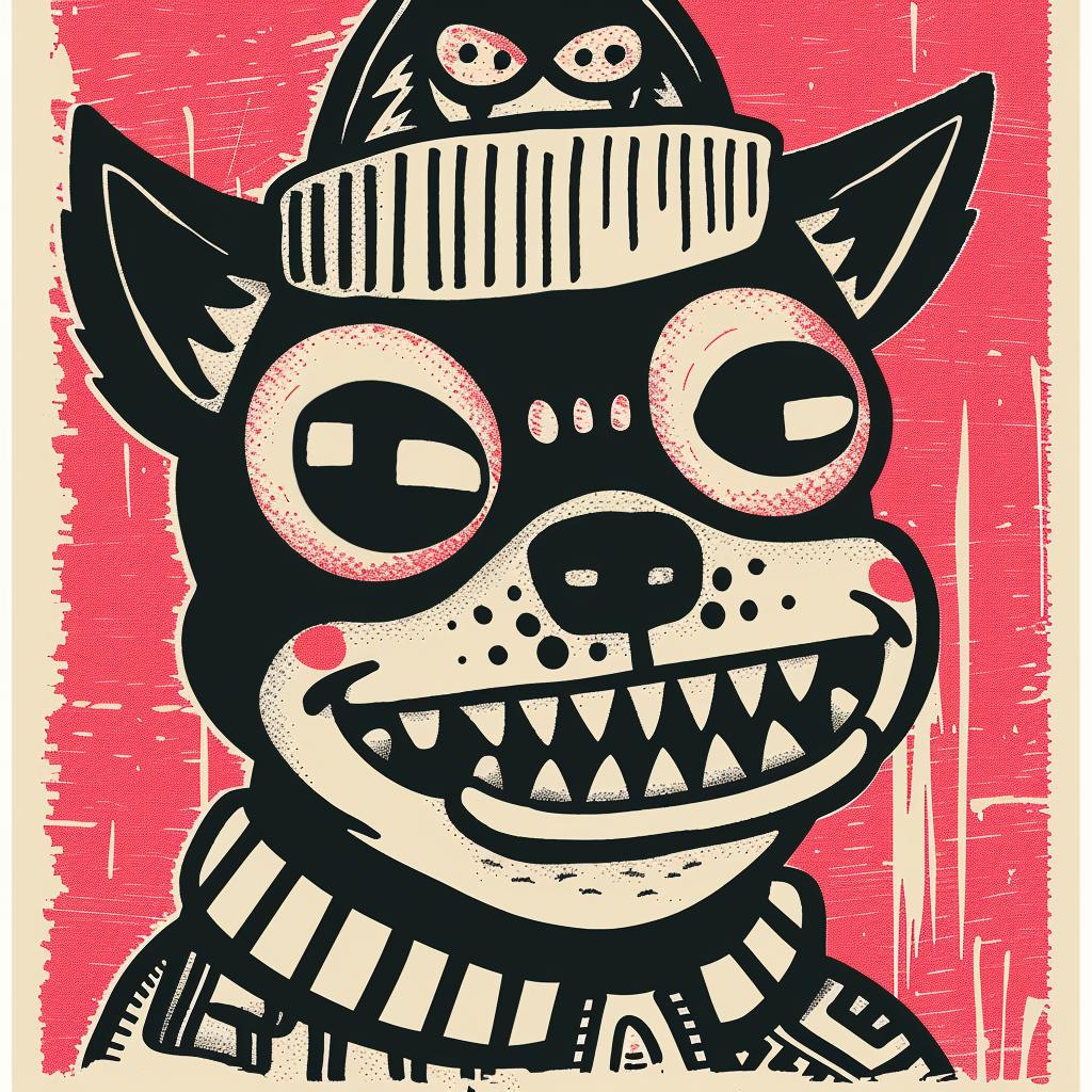 dog  hat  scarf  streetwise  poster  minimal  aggressive  streetculture  urban  animal 957641