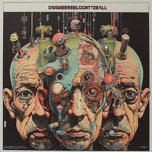 surreal  album  cover  disintegration  risograph  symbolist  hyper-realistic  screenprinting  abstract  music 1078345