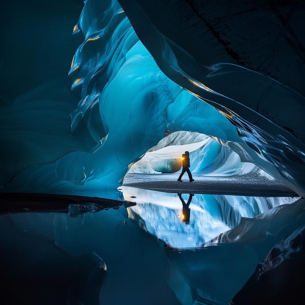 lifestyle  photo  surreal  unusual  lighting  glow  ice  cave  Erez  Marom 1027129