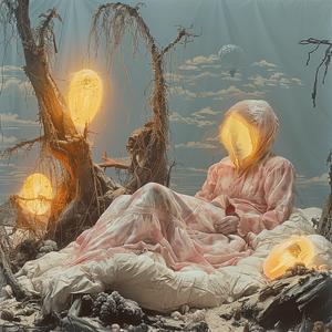 woman  pink  dress  bed  tree  lamp  interior  chromolithography  relaxation  domestic 1040095