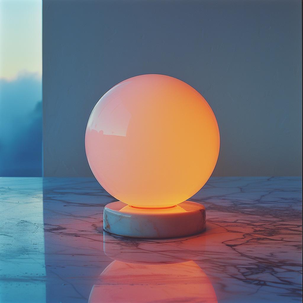 مصباح إضاءة برتقالية تصوير سريالي ديكور تصميم تركيز حجمي توهج 1031475