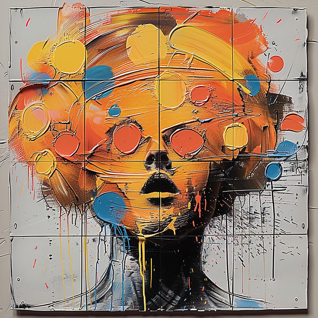 woman  colorful  painting  head  vibrant  expressive  artwork  portrait  abstract  modern 949753