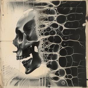 skull  bubbles  drawing  black  white  chemigram  x-ray  abstract  artwork  mysterious 1061523