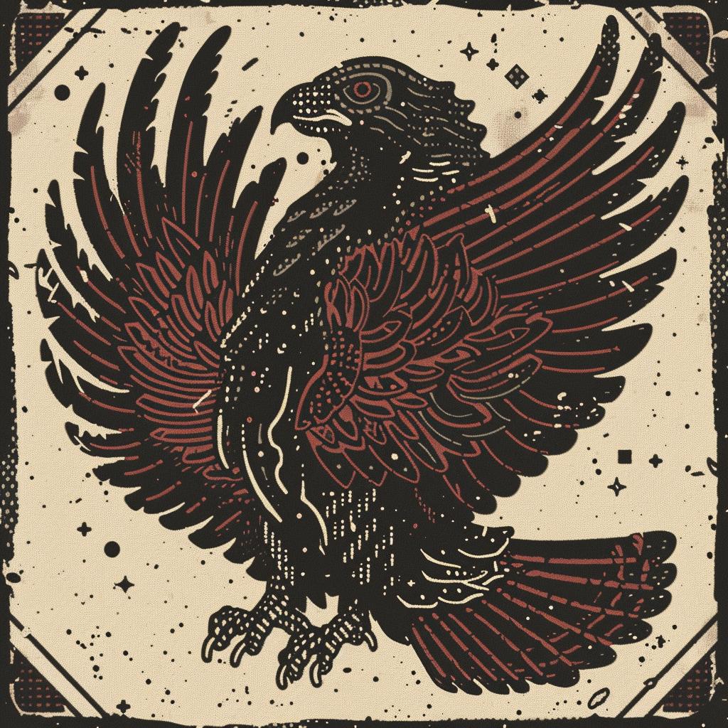 heraldry  art  provocative  spiritual  dark  occult  eagle  vintage  introspective  terror 932975