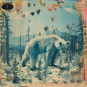 polar  bear  woods  balloons  chromolithography  nature  colorful  playful  artwork  fun 1061173