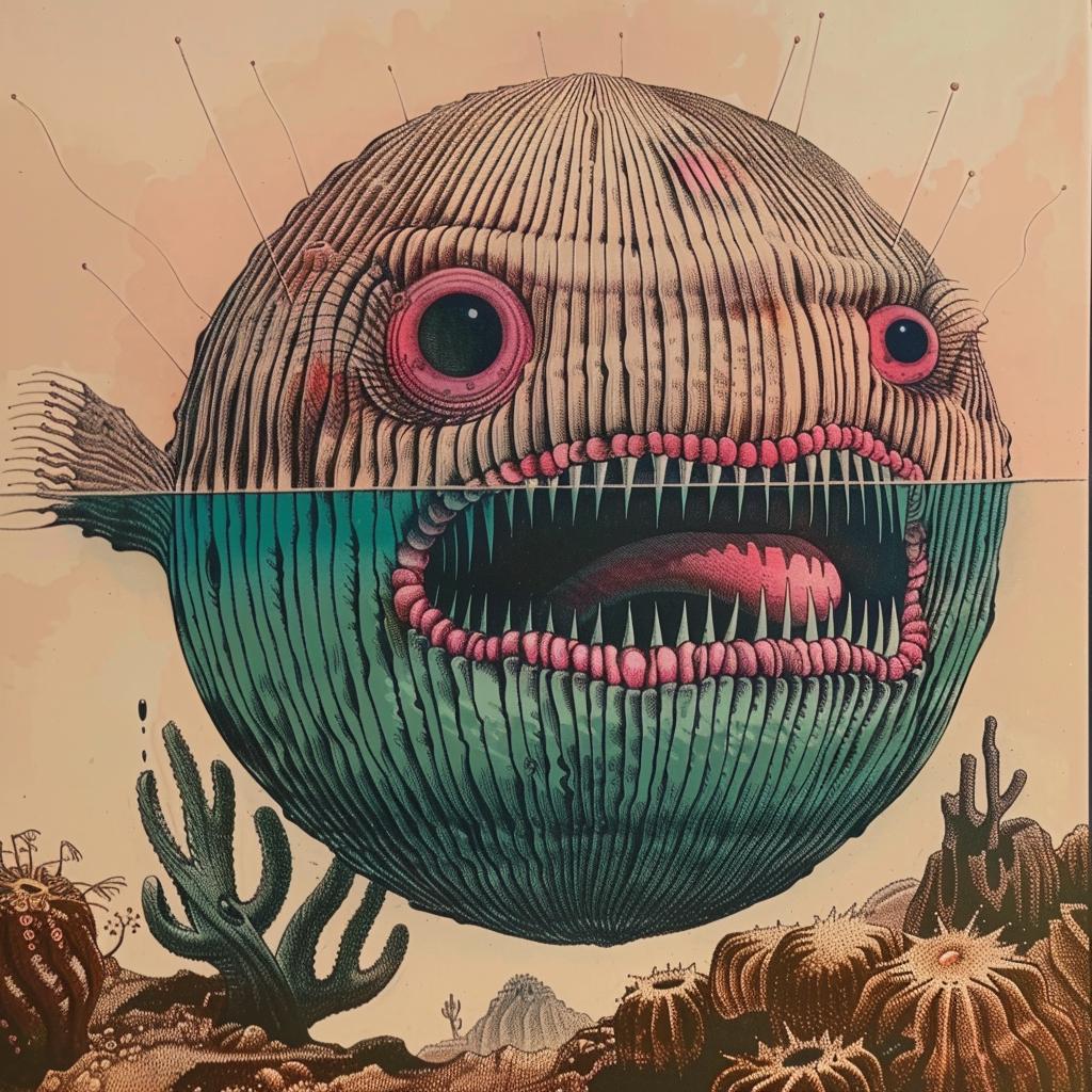 fish  bigmouth  drawing  art  creepy  monster  illustration  fantasy  stylized  whimsical 948857