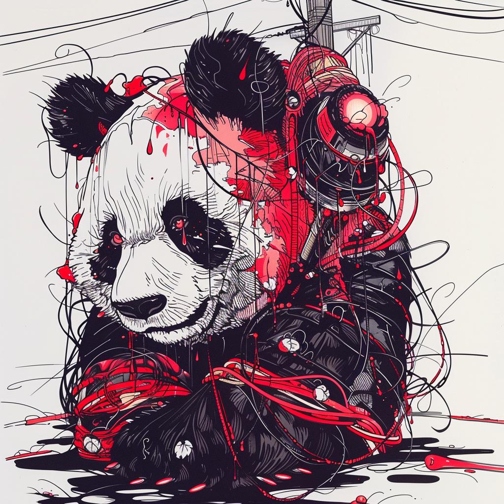 surreal  panda  blood  ominous  occult  creativity  Simon  Stalenhag  art  creative 939469