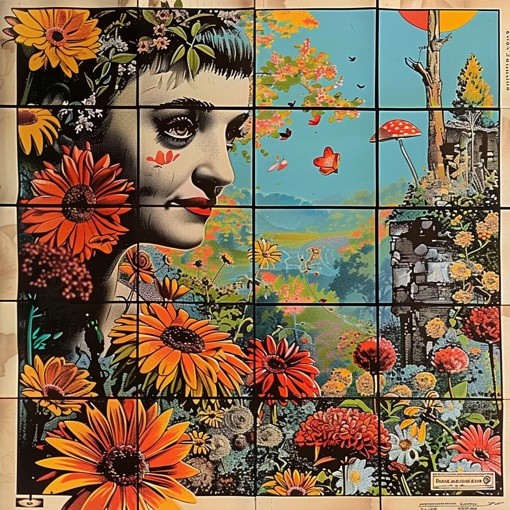 woman  flowers  face  chromolithography  artistic  portrait  colorful  nature  beauty  abstract 968017