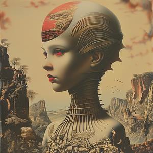 woman  mountain  painting  chromolithography  head  fantasy  landscape  artistic  surreal  imagery 1055087