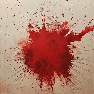 minimalist  risography  red  splatter  abstract  encaustic  paint  explosion  texture  expressive 1062422