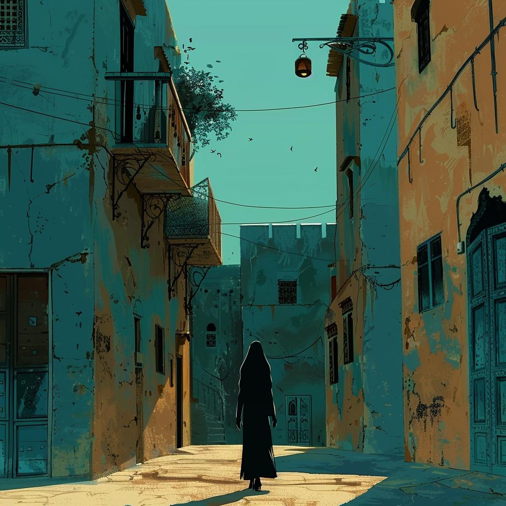 امرأة زقاق مدينة فن حضري قديم منفى صورة شخصية مزاج 954881