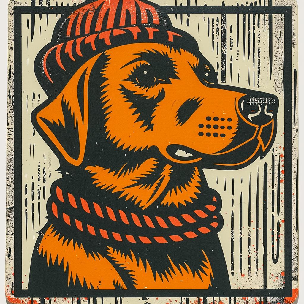 dog  golden  retriever  hat  scarf  street  culture  aggressive  simple  poster 956569