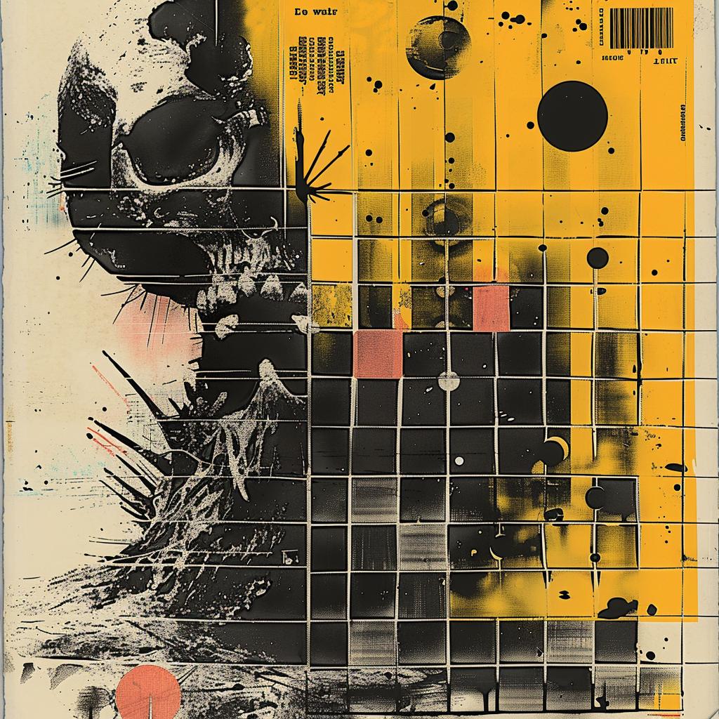 skull  black-yellow  painting  collage  creative  surreal  art  design  visual  Paul 960201