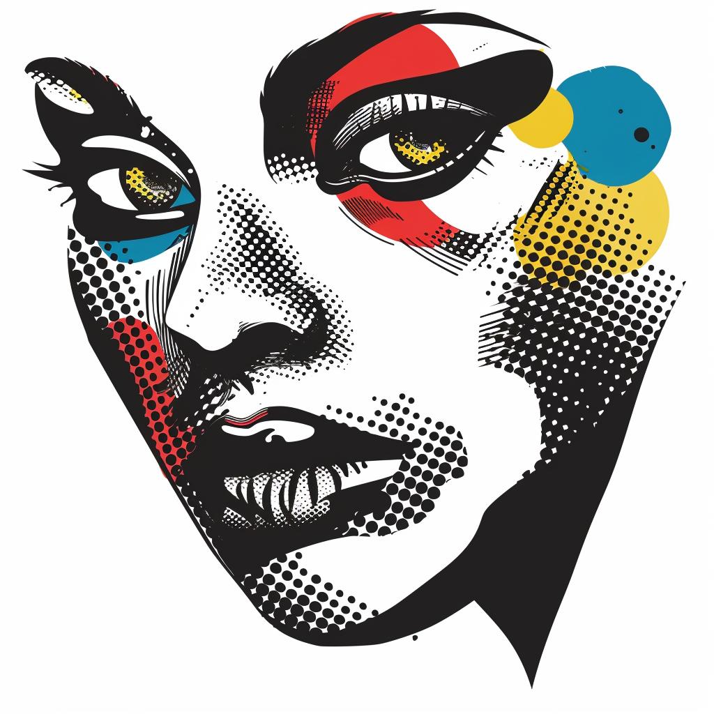 tattoo  clown  halftone  vintage  svg  traditional  art  motif  bold  graphic 1018190
