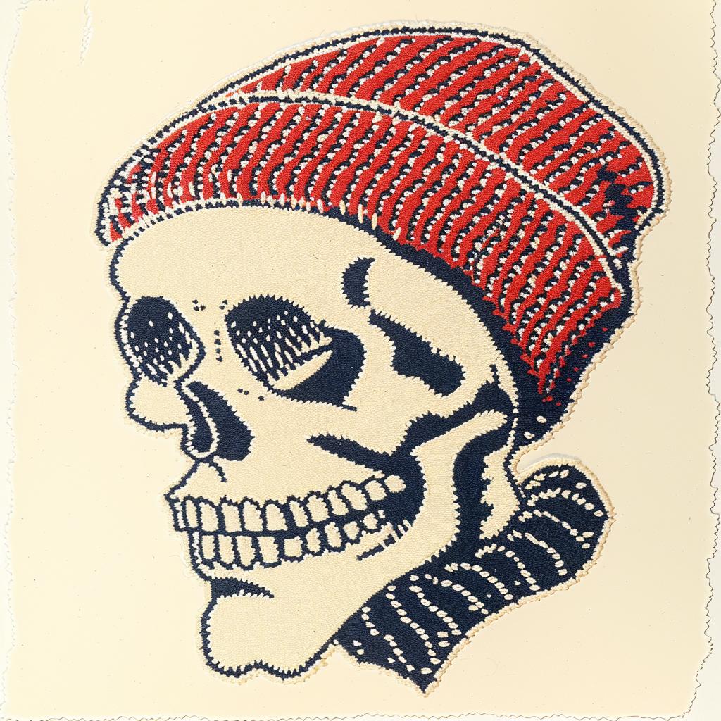 skull  hat  drawing  chenille  streetwear  hip-hop  symmetrical  minimal  stitch  culture 960964
