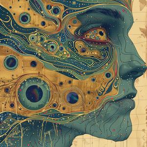 صورة شخصية لمخلوق كيربي، رسم كاريكاتوري، فن حديث، سريالية، تنقيط، فقاعات ملونة، وجه 1076782