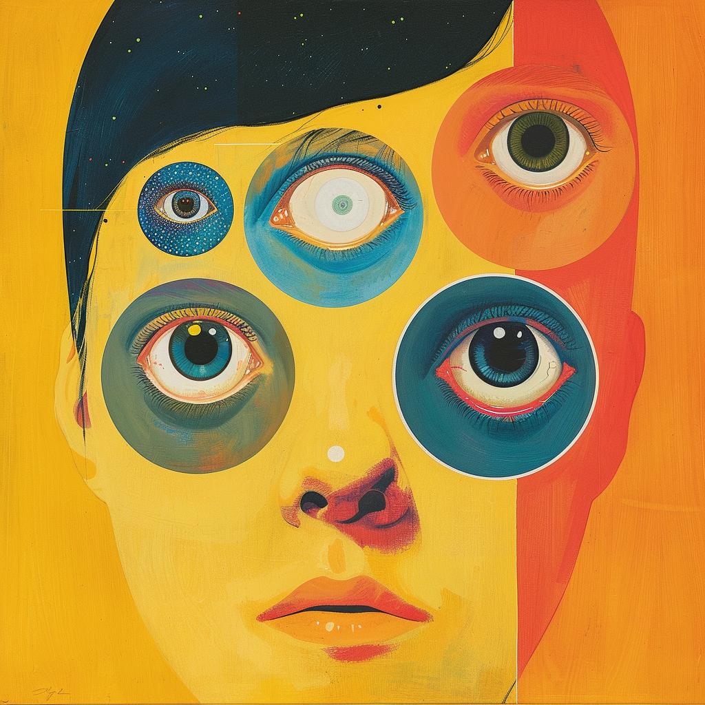 eyes  woman  many  color  natural  painting  surrealism  portrait  abstract  vision 964042