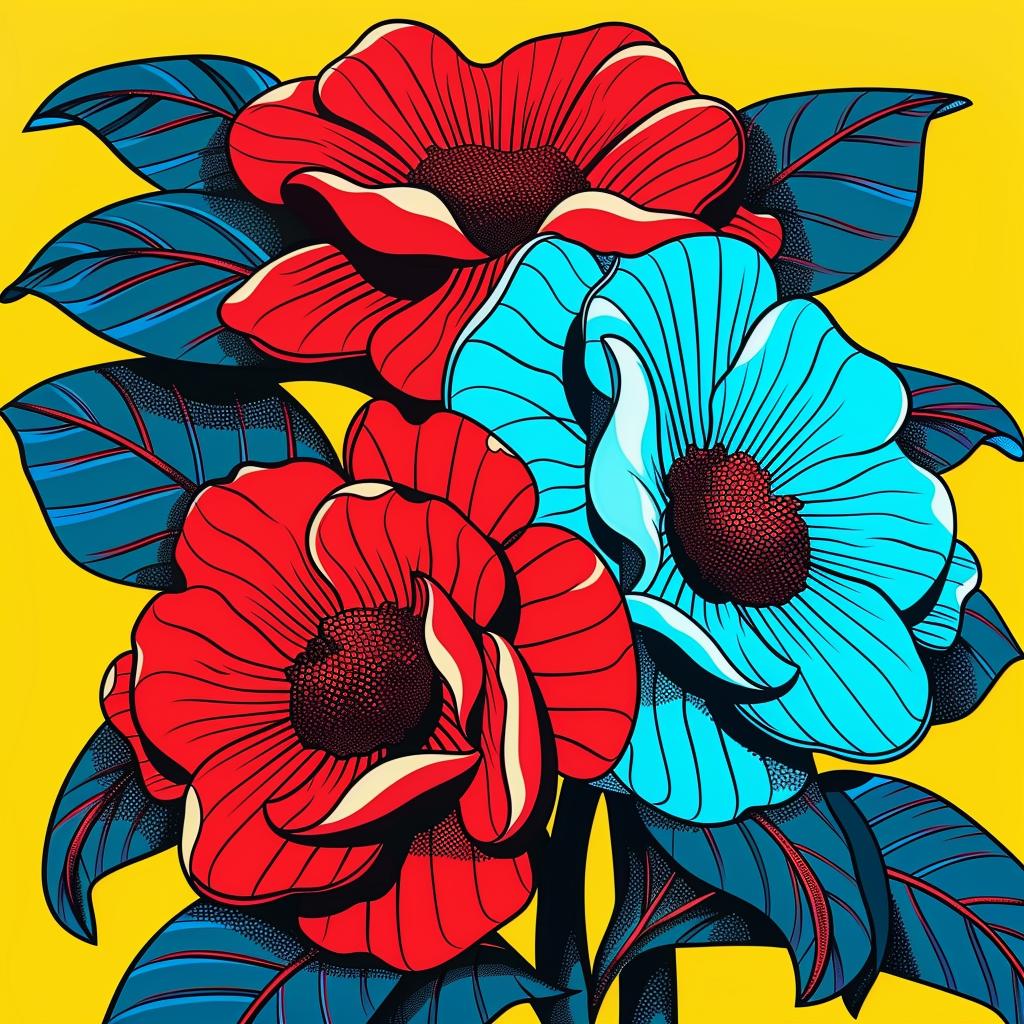 flowers  bloom  illustration  vibrant  colorful  artistic  design  nature  dynamic  organic 945068