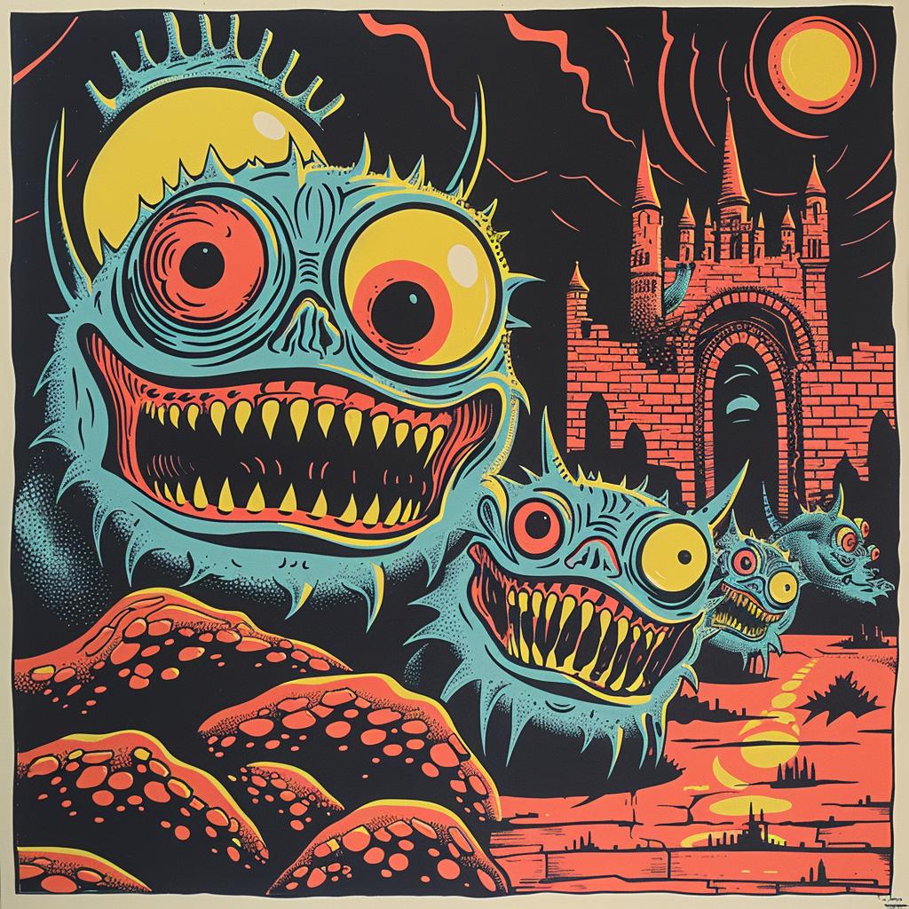 castle  monster  illustration  Sergio  Aragones  dark  spiritual  occult  art  poster 927223