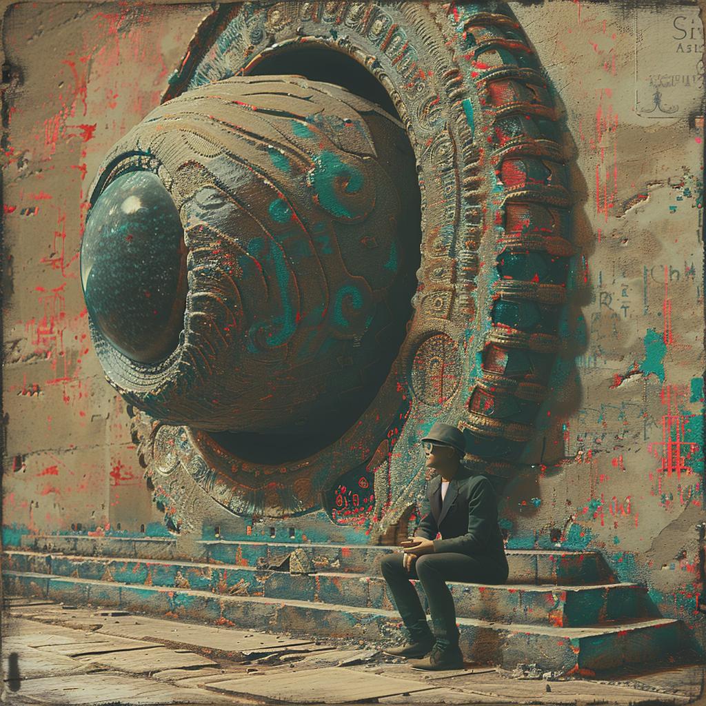 man  bench  giant  eye  surreal  artwork  thoughtful  dramatic  whimsical  introspective 973767