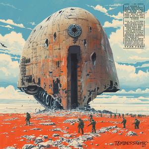 poster  movie  spaceship  fantasy  minimalism  abstraction  details  clouds  ground  soldiers 1040503