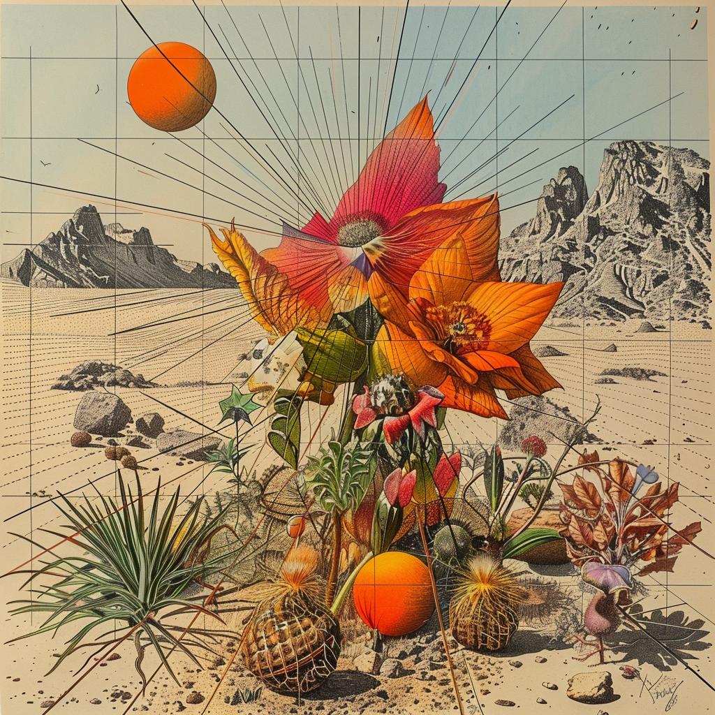 flora  fauna  flowers  plants  desert  painting  botanical  nature  vibrant  landscape 1036181