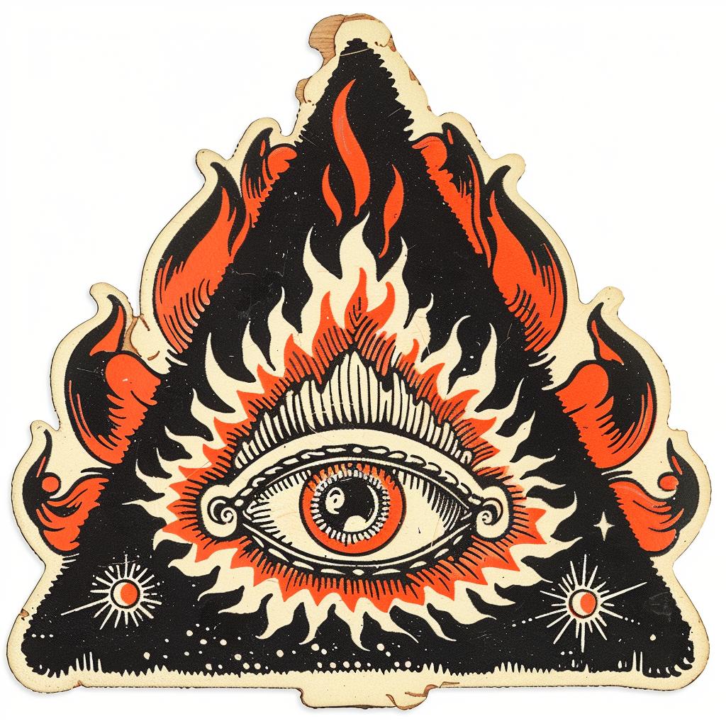 badge  illuminati  design  symmetrical  flames  provocative  occult  spiritual  dark  arts 932769