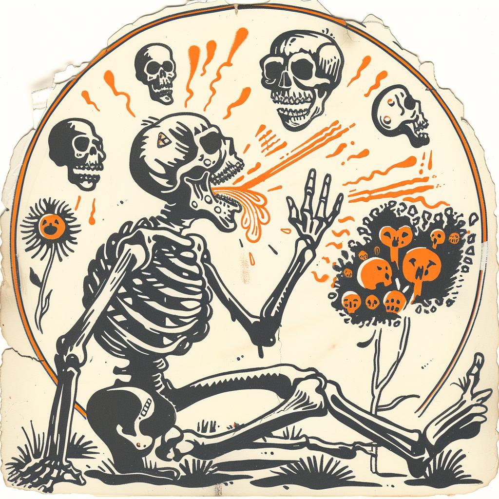 skeleton  circle  skulls  dark  illustration  macabre  symbolic  art  graphic  creepy 932099